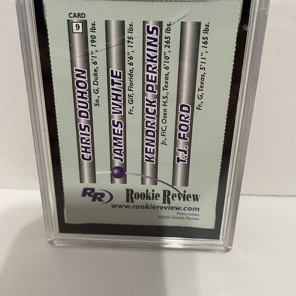 2002 Rookie Review National Basketball Rookies, GA 1St Graded, Mint 9, Perkins - Picture 3 of 6